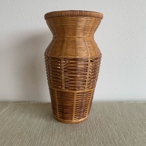 Wicker Rattan Vase